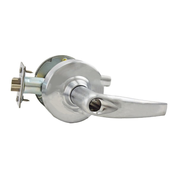 Schlage Commercial Storeroom Athens Lever Less Cylinder 2-3/4" Deadlatch ANSI Strike Satin Chrome ALX80LATH626 - main